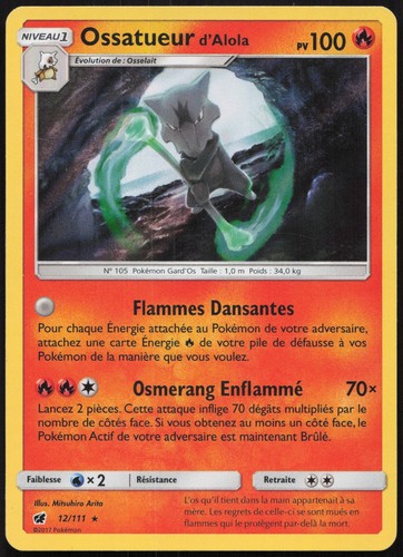 Carte pokémon ossatueur - pokémon,