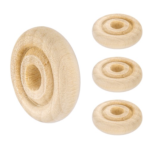 Roues bois dia 1 - bois, 1/4"
