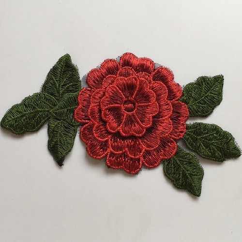 Applique fleur brodée - brodÉe, 3d