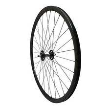 Roue vélo route - fixie - piste 30mm noir av.
