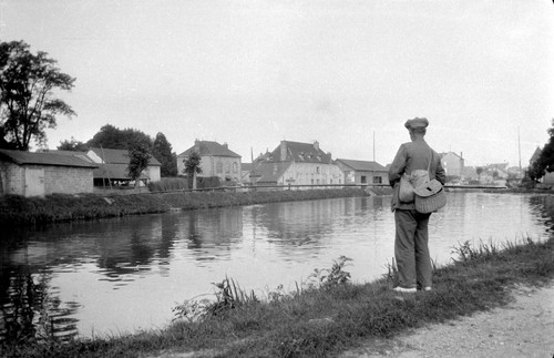 Portrait homme pêche la - pêche, à