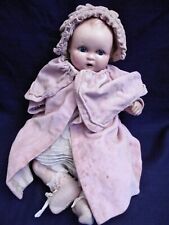 RARE BÉBÉ CARACTÈRE ANCIEN À TÊTE PLEINE EN COMPOSITION MOULE 273 - Ht 43 cm