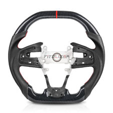 Hydro Dip Carbon Fiber Steering Wheel For Honda Civic FK8 Type-R 16-21 10th Gen