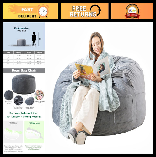 Memory foam bean bag - foam,