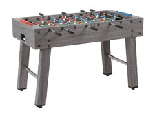 Charlsten Baby-Foot Table de ping-pong Soccer Gris - modèle sécurité avec barres