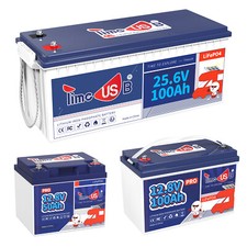 Used 12V/24V 50Ah 100Ah 200Ah 410AH LiFePO4 Battery for Camping Solar Off-grid 