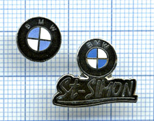Lot 2 PIN'S BMW / logo D&M + garage concession ST-SIMON Automobile CAR voiture