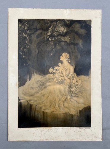 Louis icart femme aux lys - icart,,