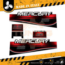 Décalcomanies adhésif Moteur hors-bord Mercury 25 Ch - Two Stroke