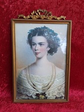 Very beautiful old photo frame, bronze, original Art Nouveau, 30cm