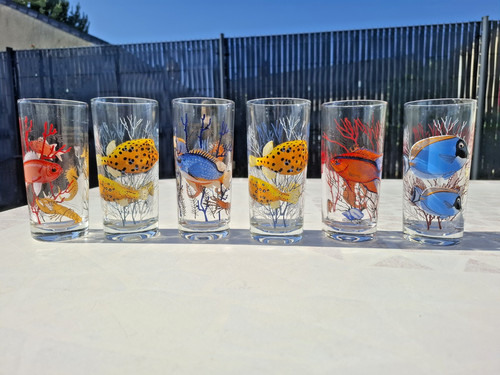 Grands verres orangeade - verres, à