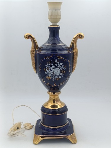 Lampe vintage céramique - , bleu