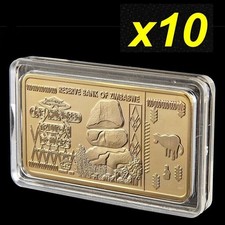 10 pièces Zimbabwe 100