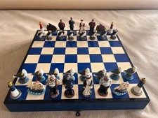 Jeu d'échecs breton " Les Cap-Horniers"- Pièces en résine peintes à la main