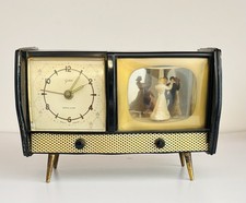 Rare Goldbuhl Married Dancer Alarm Clock Music Box 1950’s TV Mid-Century Modern