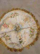 9) Ancien Pavillon De Ciboire Blanc Peint/ange/a Restaurer/occasion/MESSE/PRETRE