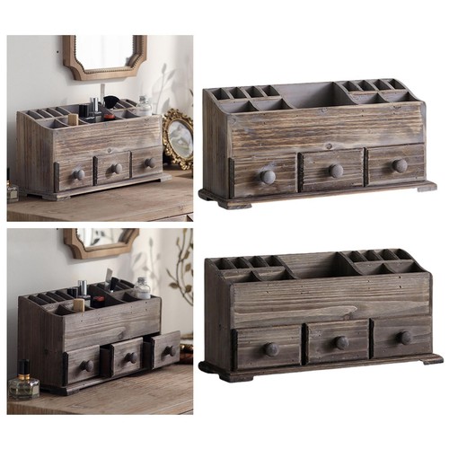 Rustic vanity organizer - rustic,