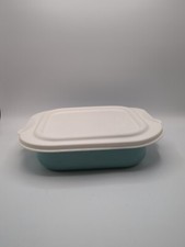 Made In Fance Tupperware UltraPro 2-Qt./2 L Square Pan with Cover Mint Color 