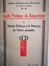 OLD CAR CATALOGUE BATTERIES CAR START 