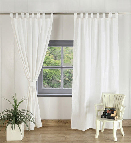 Rideaux tissu coton - coton, lavé