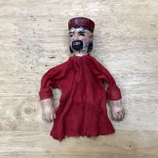 Antique Sculpted Sheath Puppet 19th Century - Théâtre Guignol - As Is »