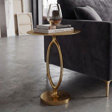 Table d'appoint Alu Or 44cm