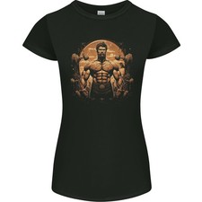 T-Shirt Femme Coupe Petite Entraînement Haltérophilie Bodybuilding Hercules