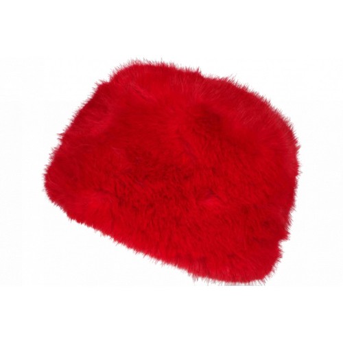 Chapka toque fourrure - fourrure, rouge