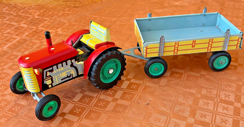 Tracteur kon jouet tole - kon, moteur