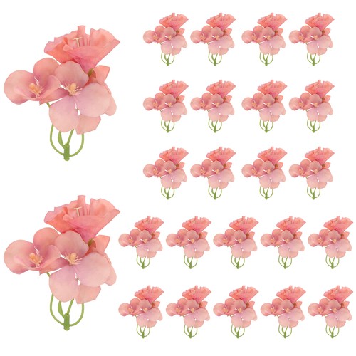 24pcs fleurs orchidée - fleurs,