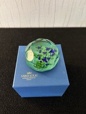 St. Louis Crystal 'Blueberry' Series Paper Press Ball Numbered 9/150