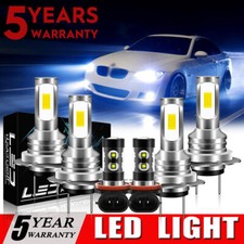 6PC 6000K White LED Headlight + Fog Light Bulbs Combo kit For BMW Z4 2003-2008