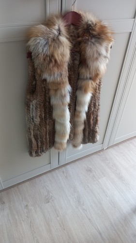 Veste fourrure renard - fourrure, lapin
