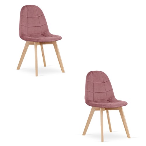 Fauteuil bora velours rose - bora,