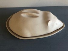 Plateau à fromage et son couvercle forme souris céramique CCF France