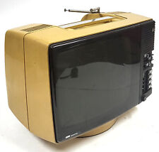 Vintage 1970s Loewe P32 2001 Line Retro CRT TV Portable Antenna Works BD963