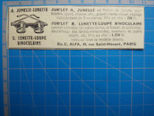 JUMELLE LUNETTE LOUPE