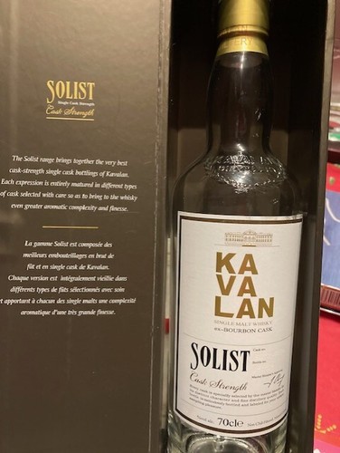 Whisky kavalan solist bourbon - whisky,