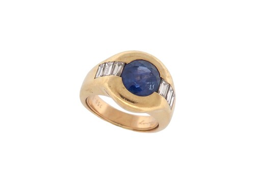 Vintage bague poiray sertie - vintage,