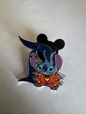 Disney Stitch D Pin - Hidden Mickey - 2025 Wave B - Disneyland Character D Set