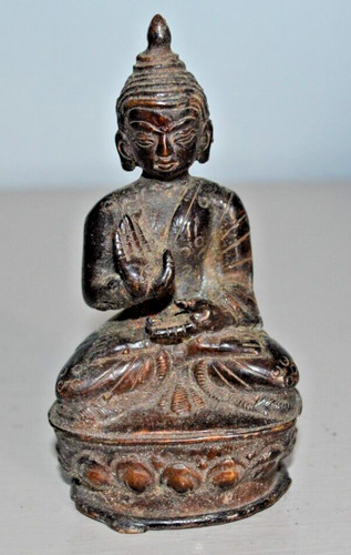 Statue bouddha bronze - statue,