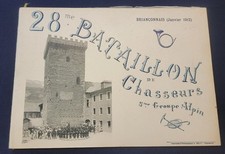 28th Fighter Battalion - 5th Alpine Group - Briançonnais (January 1912)