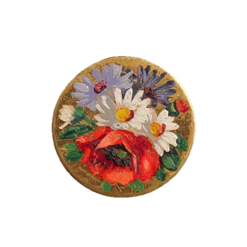 Bouton ancien métal - -,