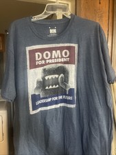 Vintage Domo For President T shirt Y2K RETRO Leadership For The Future Size XL￼