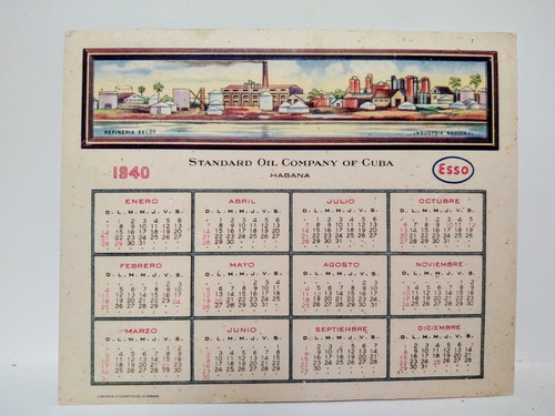 1940 vintage esso - vintage, oil