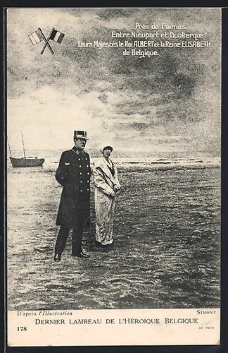 Carte postale roi albert - carte,