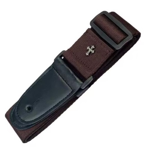 Sangle guitare marron - sangle,