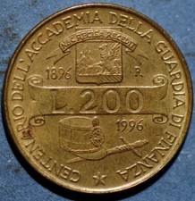 Italie 200 Lire 1996 Académie