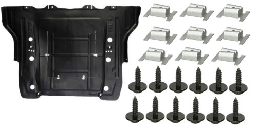Clips plaque couvercle cache - +,