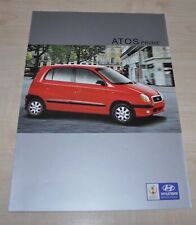 2002 Hyundai Atos Prime Sales Brochure Prospekt CH